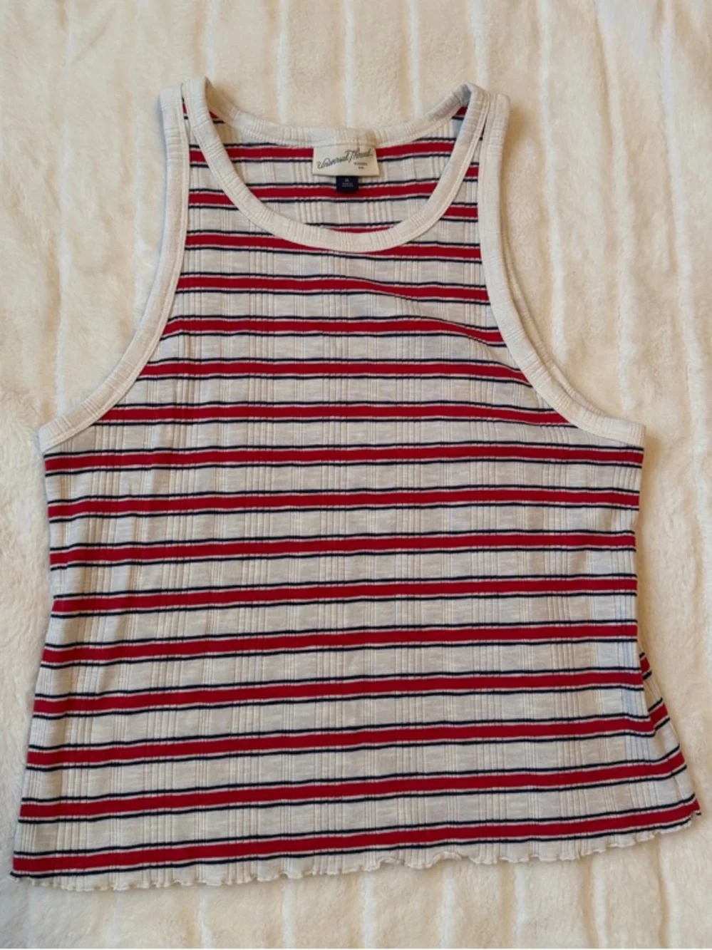 Universal Threads Ribbed Stripped Tank - Picture 2 of 4